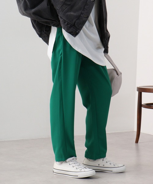 A.N.L(エーエヌエル レーベル)の「A.N.L テーパードパンツ(その他パンツ・レディース・レッド/グリーン/アイボリー/ブラック・38)」の6枚目の写真