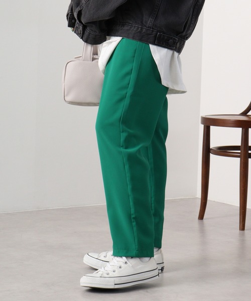 A.N.L(エーエヌエル レーベル)の「A.N.L テーパードパンツ(その他パンツ・レディース・レッド/グリーン/アイボリー/ブラック・38)」の8枚目の写真