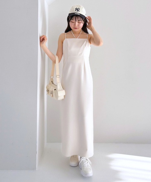 Heather（ヘザー）の「3WAYストラップキャミワンピース 109059
