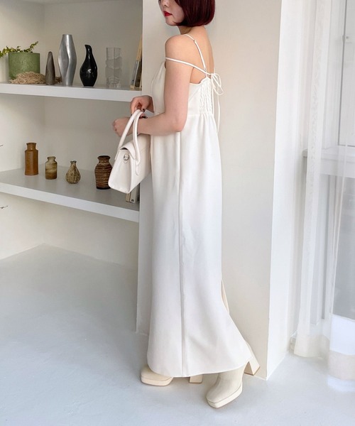 Heather（ヘザー）の「3WAYストラップキャミワンピース 109059