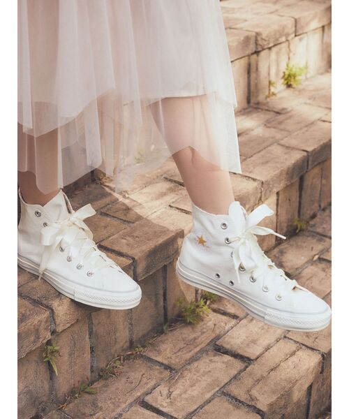 CONVERSE（コンバース）の「CONVERSE×earth　ALL☆STAR　HI（スニーカー・レディース・グレー/ブラック/ピンク/オフホワイト・23.5cm/23cm/22.5cm/24.5cm/24cm）」の17枚目の写真