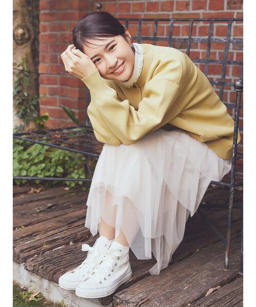 CONVERSE（コンバース）の「CONVERSE×earth　ALL☆STAR　HI（スニーカー・レディース・グレー/ブラック/ピンク/オフホワイト・23.5cm/23cm/22.5cm/24.5cm/24cm）」の21枚目の写真