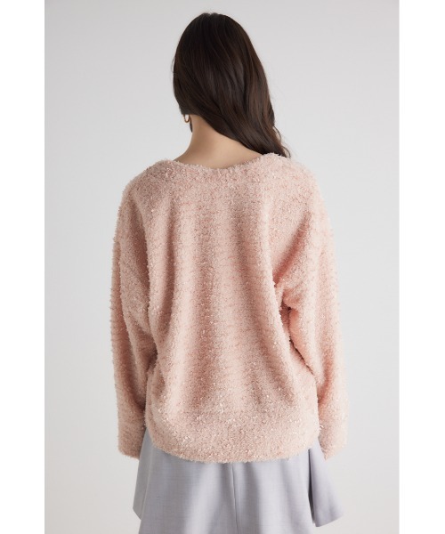 rienda(リエンダ)の「ファンシーヤーンカットカーディガン 春服(カーディガン/ボレロ・レディース・グレー/ホワイト/ピンク・FREE)」の18枚目の写真