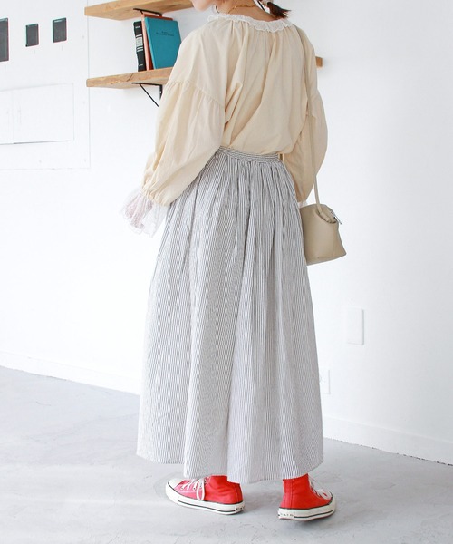 Crisp(クリスプ)の「プチフリルカラーブラウス(シャツ/ブラウス・レディース・ブラック/アイボリー/イエロー・FREE)」の14枚目の写真