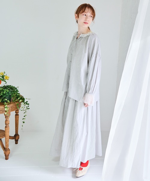 Crisp(クリスプ)の「プチフリルカラーブラウス(シャツ/ブラウス・レディース・ブラック/アイボリー/イエロー・FREE)」の19枚目の写真