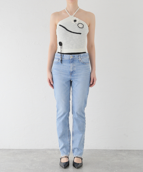 KIJUN/キジュン】 Sophie Halter-Neck Top