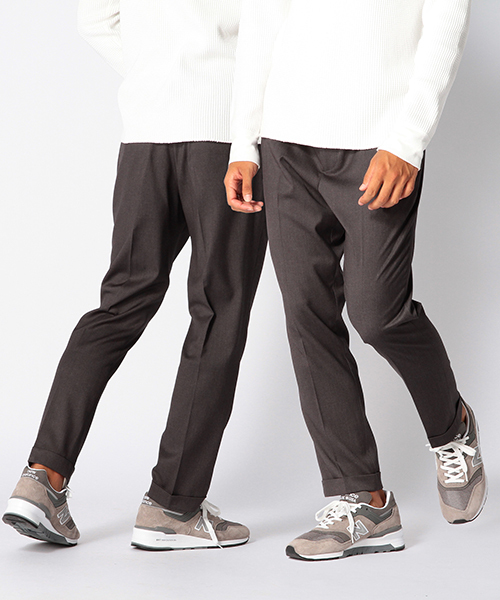 BEAMS(ビームス)の「◆BEAMS / ストレッチ スラックス(スラックス・メンズ・グレー/ブラック/ネイビー・LARGE/SMALL/MEDIUM)」の2枚目の写真
