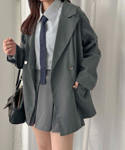 apres jour clair(アプレジュールクレア)の「【apres jour clair】2WAYタイ付きシャツ【ZOZOTOWN限定アイテム】(シャツ/ブラウス・レディース・ブルー/オフホワイト/チャコールグレー・フリー/X-LARGE)」の7枚目の写真