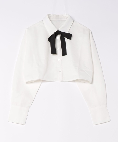 apres jour clair(アプレジュールクレア)の「【apres jour clair】2WAYタイ付きシャツ【ZOZOTOWN限定アイテム】(シャツ/ブラウス・レディース・ブルー/オフホワイト/チャコールグレー・フリー/X-LARGE)」の16枚目の写真