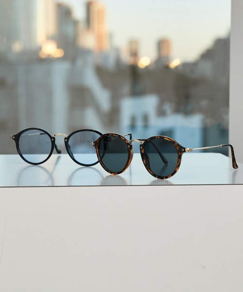 JUNRED（ジュンレッド）の「【 追加生産 】コンビボストンサングラス（サングラス・メンズ・ブルー/ブラック・FREE）」の15枚目の写真