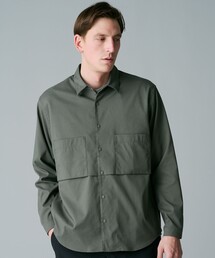 限定展開 速乾 COLUMBIA BLACK LABEL/メンズ シェブロンリム ロングスリーブシャツ /コロンビアブラックレーベル