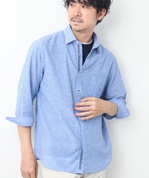 NOLLEY’S | リネンブレンド パラシュートボタン 7分袖シャツ(シャツ/ブラウス)