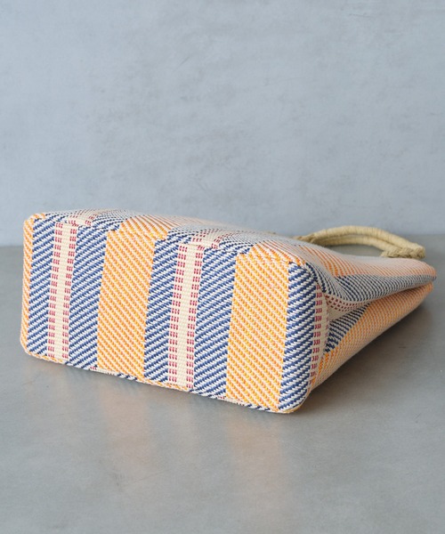 Actually（アクチュアリー）の「ラフィア風トート（トートバッグ・レディース・オレンジ/グリーン・フリー）」の13枚目の写真