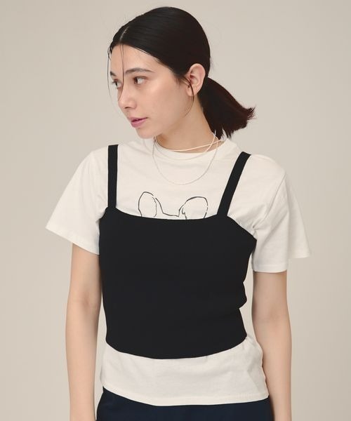 JEANASIS eL キャミソール eL】Seamless Cup Top Cami/492729（キャミソール）｜eL（エル