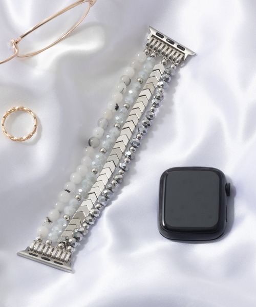 emonique（エモニーク）の「パール Apple Watch Band スマートウォッチバンド【38/40/41/42/44/45