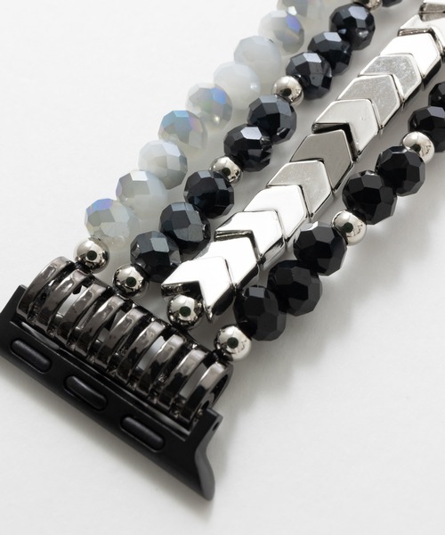 emonique(エモニーク)の「パール Apple Watch Band スマートウォッチバンド【38/40/41/42/44/45/49mm対応】(デジタル腕時計・レディース・ピンクゴールド/ブラウン/ブラック/シルバー・38/42)」の6枚目の写真