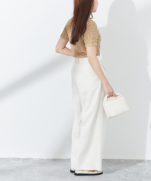 journal standard L'essage（ジャーナルスタンダードレサージュ）の「POKOPOKO Tシャツ（Tシャツ/カットソー・レディース・ホワイト/ブラック/ベージュ・FREE）」の16枚目の写真