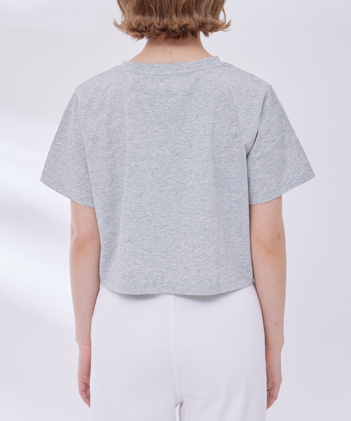 NERGY（ナージー）の「グラフィッククロップドTシャツ（Tシャツ/カットソー・レディース・キナリ/パープル/ブラック/グレー・FREE）」の21枚目の写真