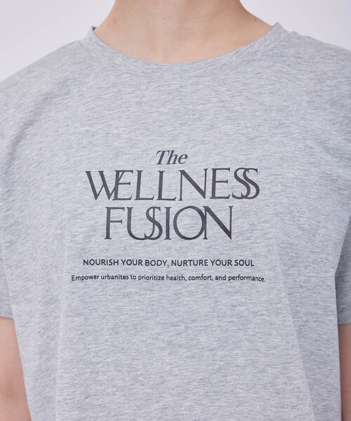 NERGY（ナージー）の「グラフィッククロップドTシャツ（Tシャツ/カットソー・レディース・キナリ/パープル/ブラック/グレー・FREE）」の19枚目の写真