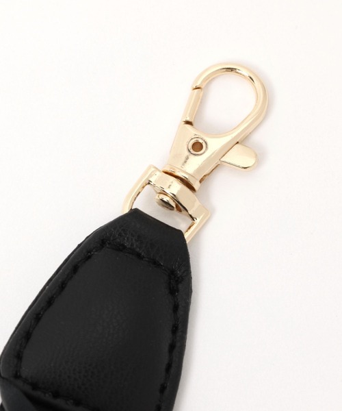 BAYFLOW（ベイフロー）の「[スマホやポーチに付けて便利]BFリボンストラップ（キーホルダー・レディース・ベージュ/ブラック・0）」の5枚目の写真