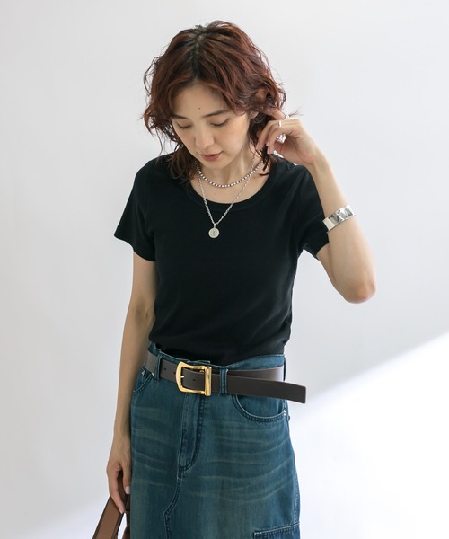 RIVE DROITE（リヴドロワ）の「MONN.:. (モン)/メタルベルト（ベルト・レディース・ブラック/ダークブラウン・FREE）」の10枚目の写真