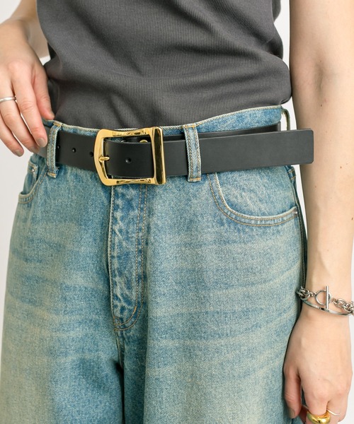 RIVE DROITE（リヴドロワ）の「MONN.:. (モン)/メタルベルト（ベルト・レディース・ブラック/ダークブラウン・FREE）」の11枚目の写真