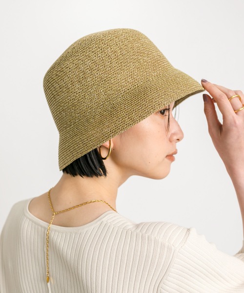 RIVE DROITE（リヴドロワ）の「バケットハット（ハット・レディース・ブラウン/ブラック・FREE）」の4枚目の写真