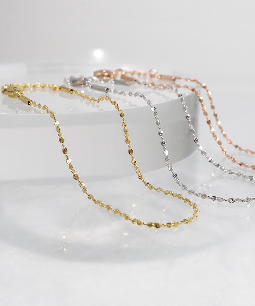 blackdia ocean（ブラックダイヤオーシャン）の「blackdia ocean グリッターチェーンブレスレット（ブレスレット・レディース・ピンクゴールド/ゴールド/シルバー・FREE）」の4枚目の写真