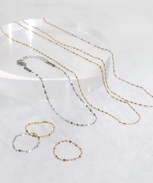 blackdia ocean（ブラックダイヤオーシャン）の「blackdia ocean グリッターチェーンブレスレット（ブレスレット・レディース・ピンクゴールド/ゴールド/シルバー・FREE）」の11枚目の写真