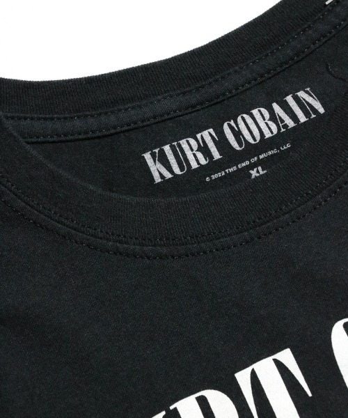 NIRVANA(ニルヴァーナ)の「【THRIFTY LOOK スリフティールック 】 THRIFTY"KURT COBAIN"TEE カートコバン/ユーズドライクTシャツ/ロック/バンドTシャツ/ヴィンテージ(Tシャツ/カットソー・メンズ・ブラック系その他2/ブラック系その他・LARGE/X-LARGE/MEDIUM)」の4枚目の写真