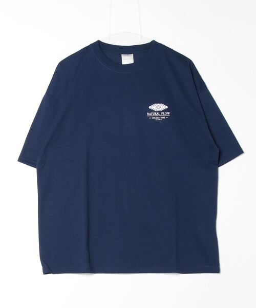 FUNALIVE(ファンアライブ)の「サガラ刺繍オーバーサイズTシャツ UVカット&COOL&DRY 半袖(Tシャツ/カットソー・メンズ・スミクロ/ネイビー/ホワイト/モカ・L/M/LL)」の18枚目の写真