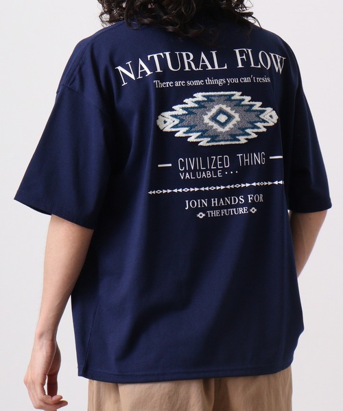 FUNALIVE（ファンアライブ）の「サガラ刺繍オーバーサイズT