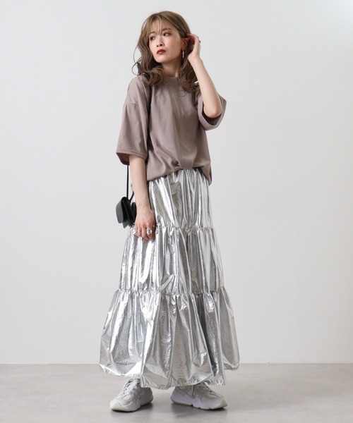 FUNALIVE(ファンアライブ)の「サガラ刺繍オーバーサイズTシャツ UVカット&COOL&DRY 半袖(Tシャツ/カットソー・メンズ・スミクロ/ネイビー/ホワイト/モカ・L/M/LL)」の6枚目の写真