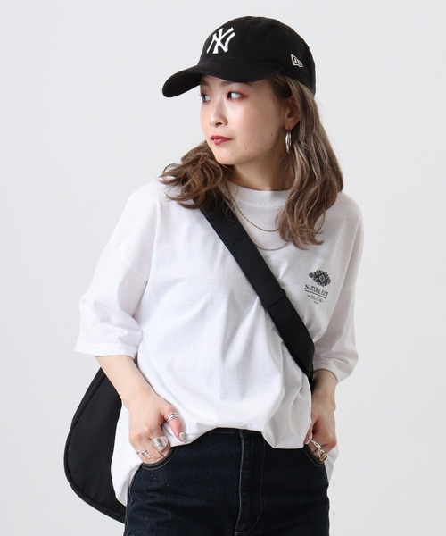 FUNALIVE(ファンアライブ)の「サガラ刺繍オーバーサイズTシャツ UVカット&COOL&DRY 半袖(Tシャツ/カットソー・メンズ・スミクロ/ネイビー/ホワイト/モカ・L/M/LL)」の19枚目の写真