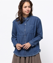WEGO | WEGO/ デニムフリンジシャツ(シャツ/ブラウス)