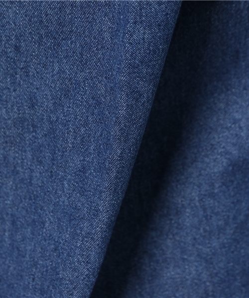 WEGO（ウィゴー）の「WEGO/ デニムフリンジシャツ（シャツ/ブラウス・レディース・インディゴブルー・FREE）」の6枚目の写真