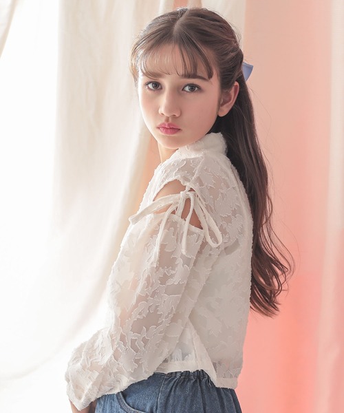 新品♡OBLIオブリ　シアードットジャガードスカート　ホワイト36S ドット柄バルーンスカート T/R | SKロング | 【公式】D*g*y
