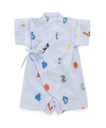 BIT'Z | 海の生き物数字刺繍柄甚平ロンパス(浴衣)