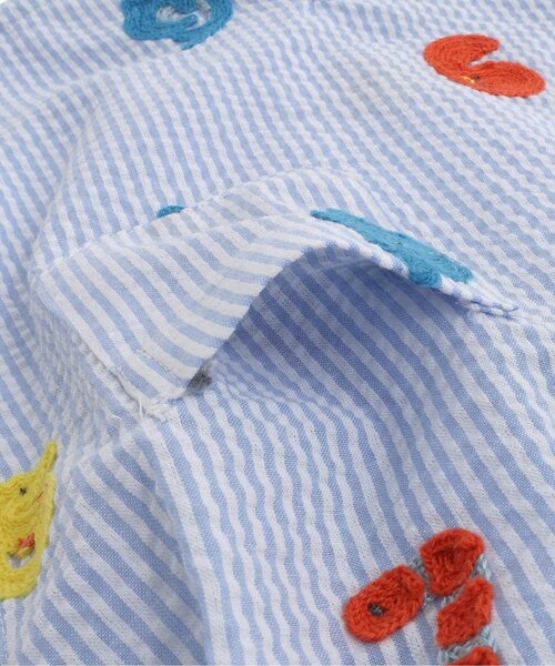 海の生き物数字刺繍柄甚平ロンパス（浴衣）｜BIT'Z（ビッツ）の