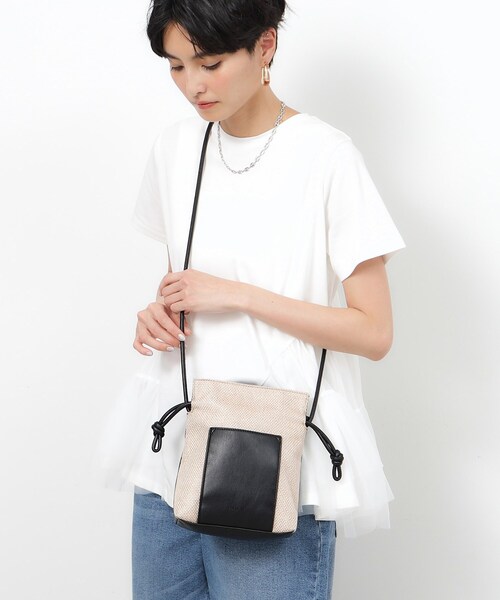 OPAQUE.CLIP（オペークドットクリップ）の「◆サイドドロストミニショルダーバッグ（ショルダーバッグ・レディース・ベージュ系1/ホワイト系3/シルバー/ブラック・00）」の18枚目の写真