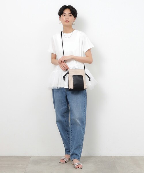 OPAQUE.CLIP（オペークドットクリップ）の「◆サイドドロストミニショルダーバッグ（ショルダーバッグ・レディース・ベージュ系1/ホワイト系3/シルバー/ブラック・00）」の17枚目の写真