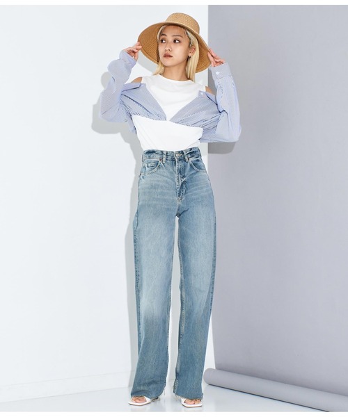 Settimissimo（セッティミッシモ）の「ITALY シャツドッキングデザイントップス（Tシャツ/カットソー・レディース・ホワイト/ブラック・FREE）」の11枚目の写真