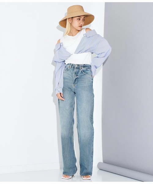 Settimissimo（セッティミッシモ）の「ITALY シャツドッキングデザイントップス（Tシャツ/カットソー・レディース・ホワイト/ブラック・FREE）」の9枚目の写真