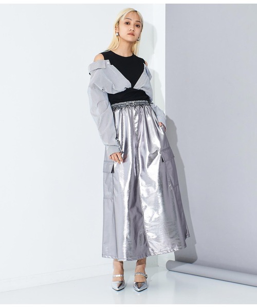 Settimissimo（セッティミッシモ）の「ITALY シャツドッキングデザイントップス（Tシャツ/カットソー・レディース・ホワイト/ブラック・FREE）」の16枚目の写真