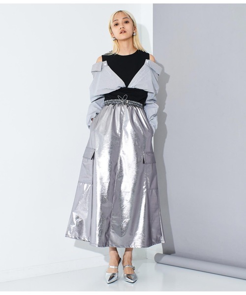 Settimissimo（セッティミッシモ）の「ITALY シャツドッキングデザイントップス（Tシャツ/カットソー・レディース・ホワイト/ブラック・FREE）」の17枚目の写真