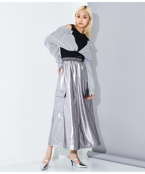 Settimissimo（セッティミッシモ）の「ITALY シャツドッキングデザイントップス（Tシャツ/カットソー・レディース・ホワイト/ブラック・FREE）」の20枚目の写真