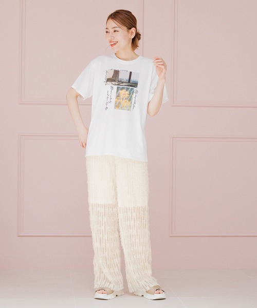 LAKOLE(ラコレ)の「フェザーチュールパンツ / 124145(その他パンツ・レディース・グレイッシュベージュ/ブラック/アイボリー・MEDIUM/SMALL)」の5枚目の写真