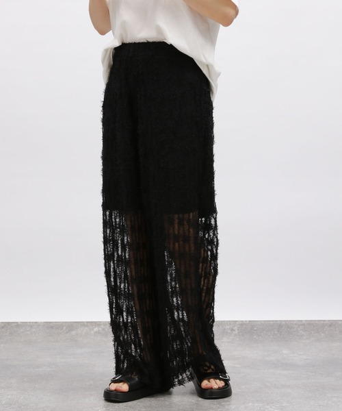 LAKOLE(ラコレ)の「フェザーチュールパンツ / 124145(その他パンツ・レディース・グレイッシュベージュ/ブラック/アイボリー・MEDIUM/SMALL)」の22枚目の写真