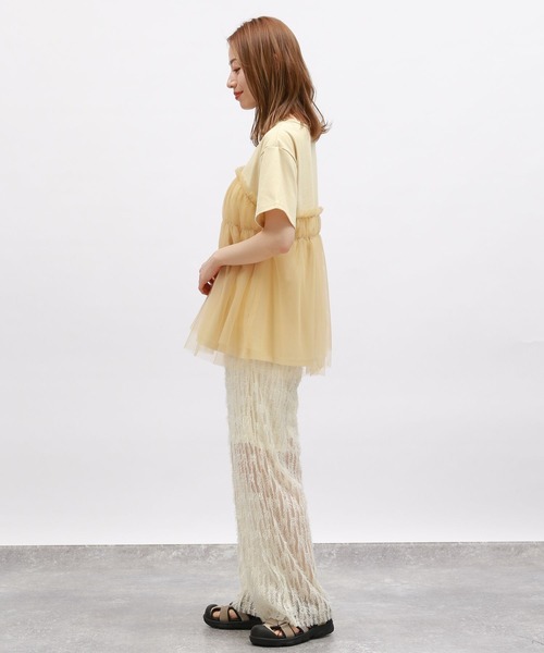 LAKOLE(ラコレ)の「フェザーチュールパンツ / 124145(その他パンツ・レディース・グレイッシュベージュ/ブラック/アイボリー・MEDIUM/SMALL)」の16枚目の写真