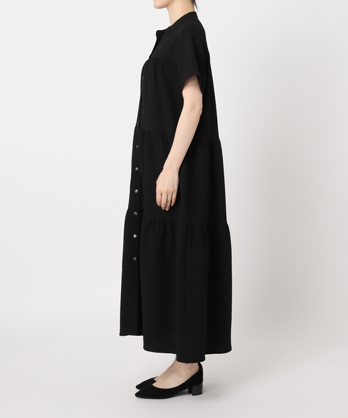 JOURNAL STANDARD relume(ジャーナルスタンダード レリューム)の「リップクレープティアードワンピース(シャツワンピース・レディース・ブラック/ブラウン/ブルー系その他・FREE)」の20枚目の写真